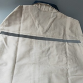 棉白色中远船务船厂电焊打磨装 工作服耐磨男女防护服