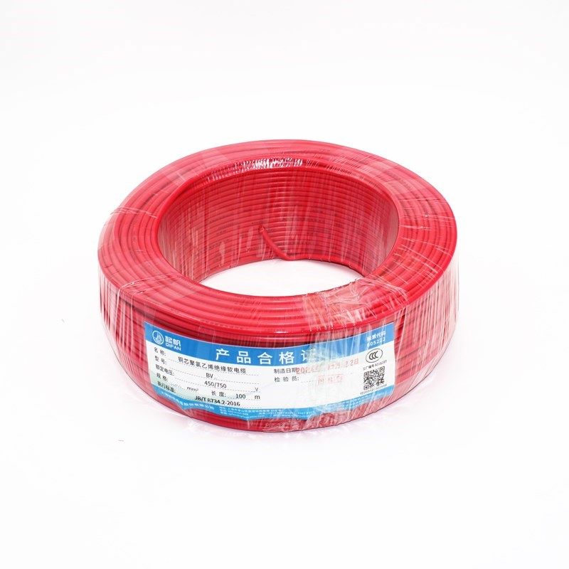 帆电线电缆B平方铜芯线真单芯铜塑硬线米