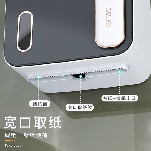厕盒巾盒厕所卷盒放置架防水免打壁挂式
