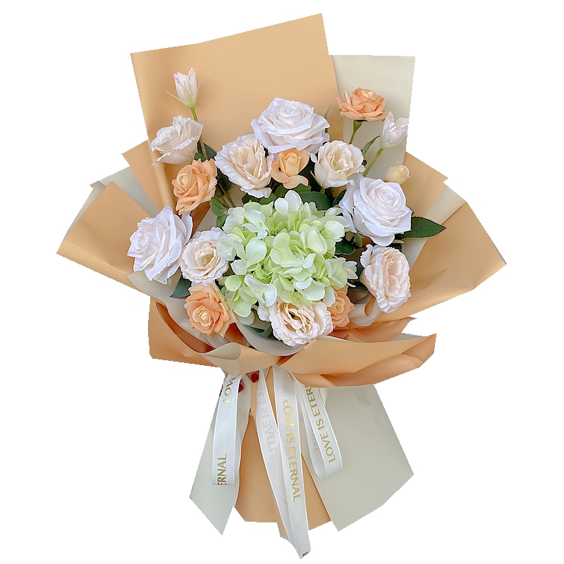 交车玫瑰假花拍照道具仿真花束颁奖毕业装饰开工结婚新娘手捧花大