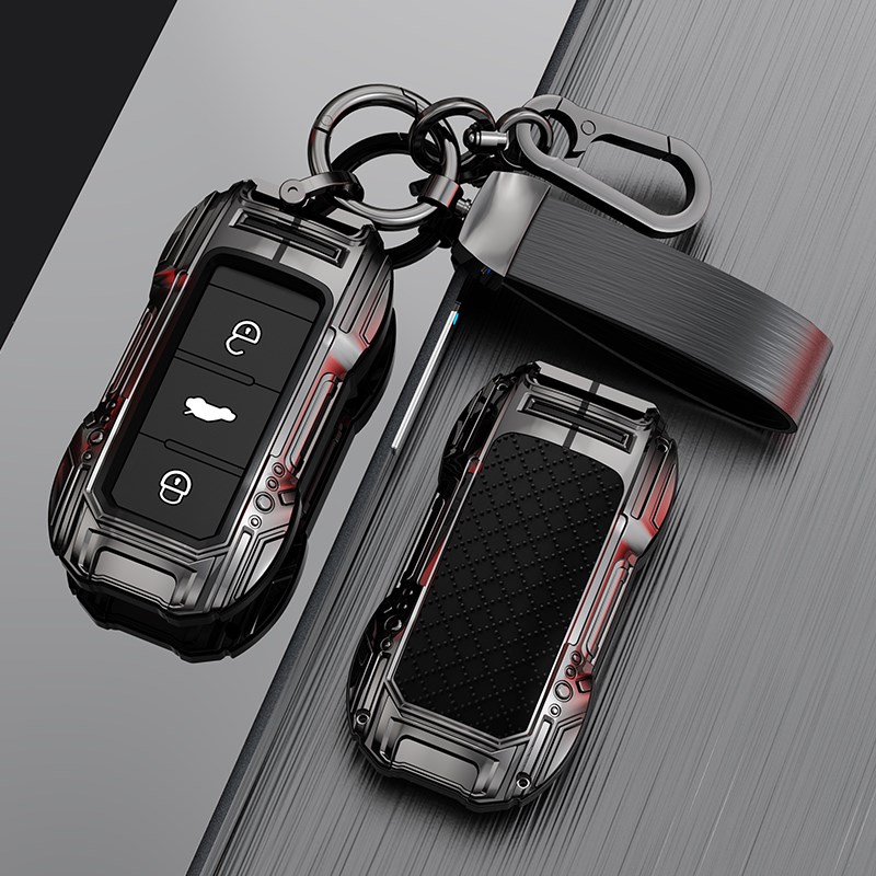 专用大众12/13/15/16款老款CC迈腾B7钥匙套一键启动汽车男扣外壳