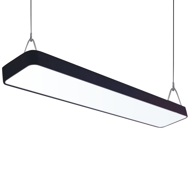 办公室灯led长条灯时尚长方形吸顶吊线灯创意教室会议室吊灯