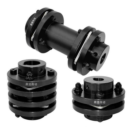 DN膜片联轴器DN单膜片弹性带键槽叠片组电机连轴器膜片