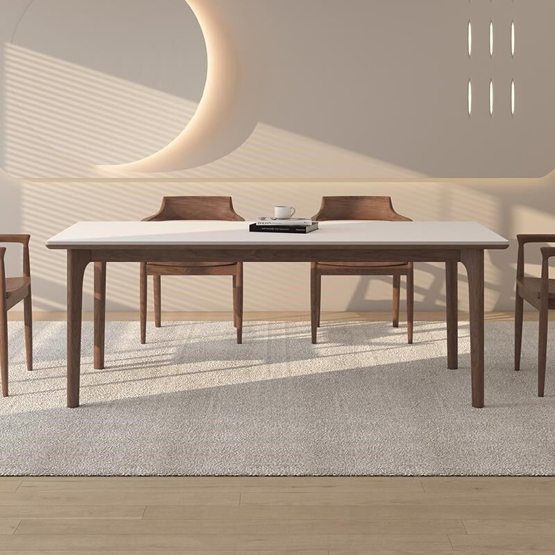 德利丰岩板餐桌椅家用长方形高端奶油中古风全托饭桌,住宅家具,岩板餐桌,淘宝优惠券,粉丝福利购,淘宝优惠卷