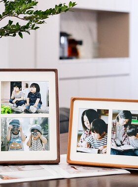 实木相框摆台级感洗照片 打印相片裱框