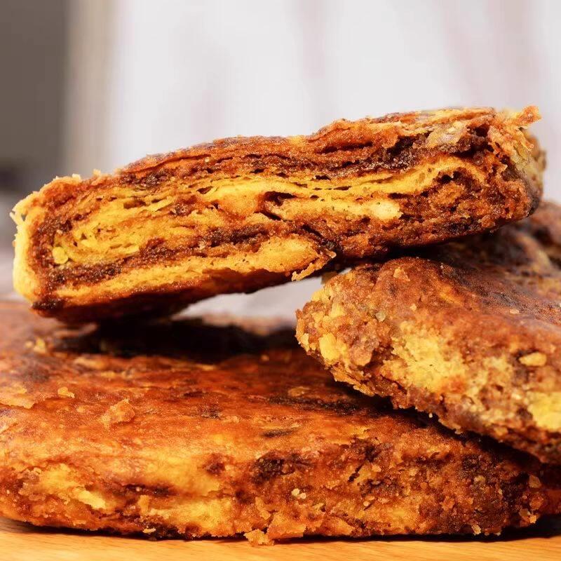内蒙古香酥焙子红糖焙子传统手工糕点早点代餐糖饼烧饼