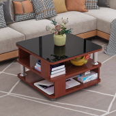 小茶几现代小户型桌子客厅沙发边几阳台带轮小方桌