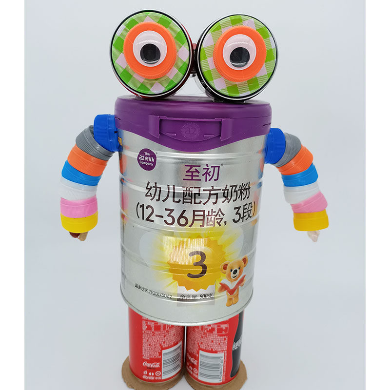 变废为宝 废旧利用 环保手工 垃圾分类 创意器 奶粉罐 易拉罐