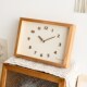 J实木挂钟新款 座钟静音时钟免打 现代壁钟客厅时尚