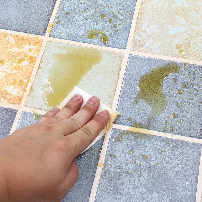 家用防油贴纸欧式灶台防水自粘耐高温加厚卫生间墙体防潮翻新墙贴