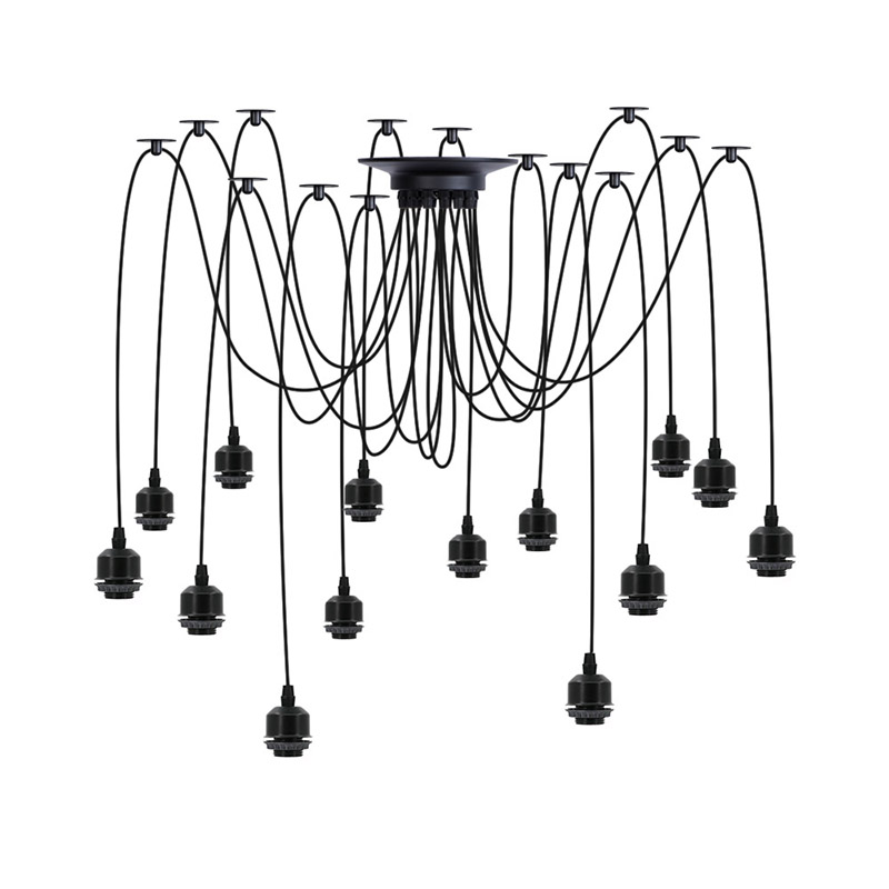 多头灯头组 现代酒店大堂民宿旅馆咖啡厅DIY 客厅吊灯E27灯座