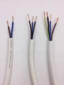 电线 平白色圆形护线空心型控制线信号线