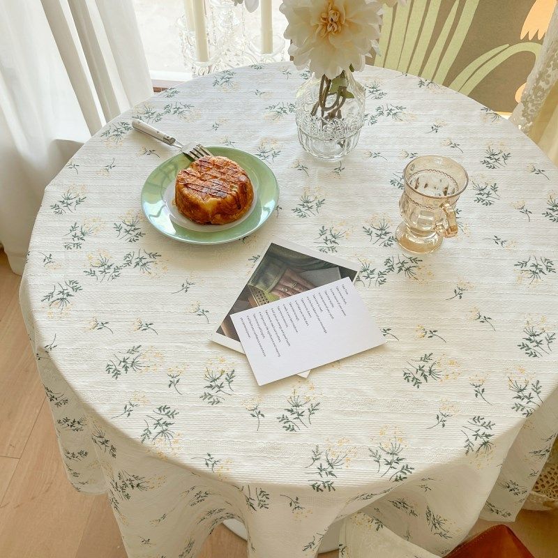 棉质面料桌布茶几盖巾碎田园风爽型座布餐桌布水洗盖巾,居家布艺,桌布,淘宝优惠券,粉丝福利购,淘宝优惠卷