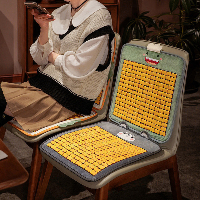 夏季凉席竹席沙发坐垫办公室久坐椅子椅垫学生屁垫餐椅薄座垫