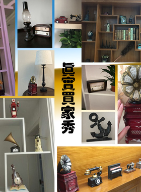 创意复古做旧欧式老式收音客厅 咖啡厅酒柜装饰品摆设