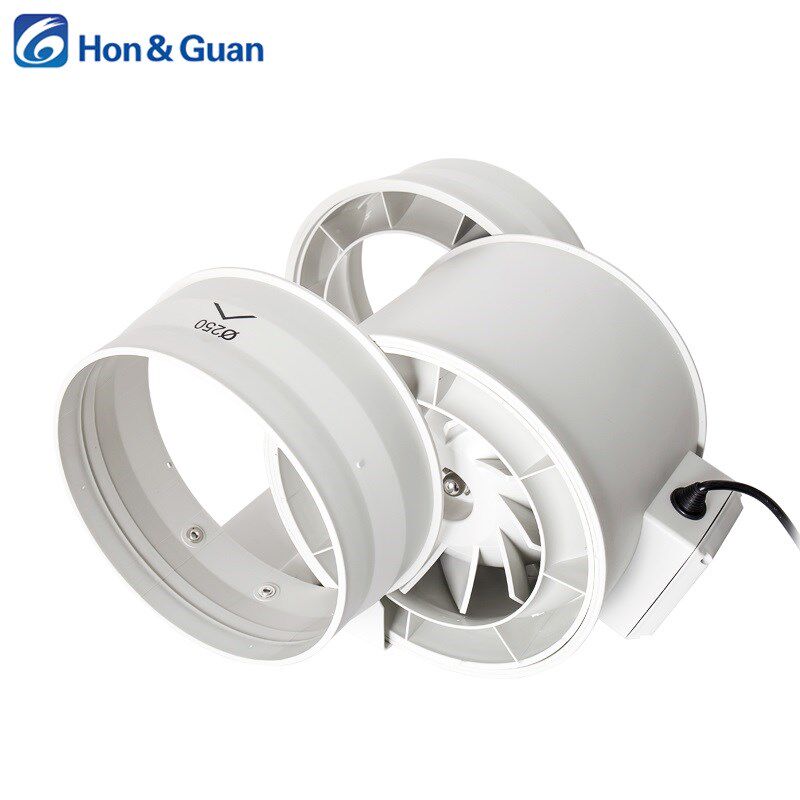 鸿冠管道风油烟抽风气扇网吧强力静音换气扇
