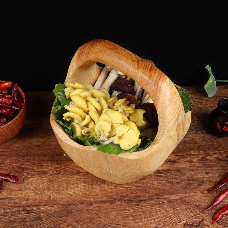 商用果篮提篮创意自助烤肉火锅店特色实木蔬菜青菜茵茹类餐具拼盘,厨房/烹饪用具,配菜/备菜盘,淘宝优惠券,粉丝福利购,淘宝优惠卷