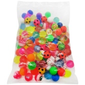 扭蛋弹力球儿童弹弹球 一元 工厂号混装 纸卡弹力球