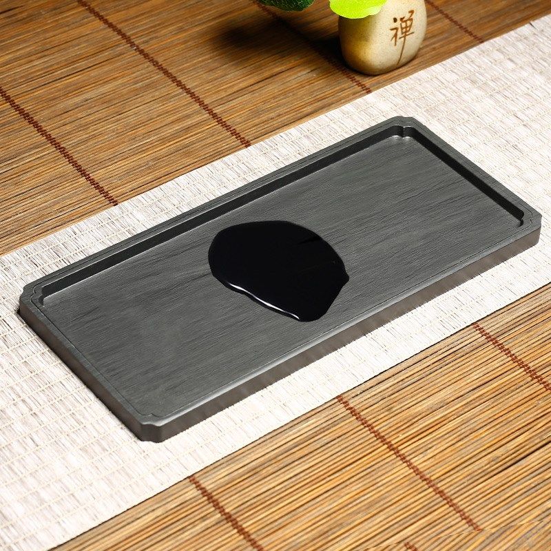 万石君精选整块砚石长方墨盘壶承歙砚老坑水波纹砚台迷你砚石茶盘,文具电教/文化用品/商务用品,砚台,淘宝优惠券,粉丝福利购,淘宝优惠卷