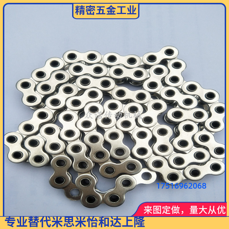 不锈钢304空心销链条SS60HP 6分12A 空心孔径6.0 节距19.05 60SS