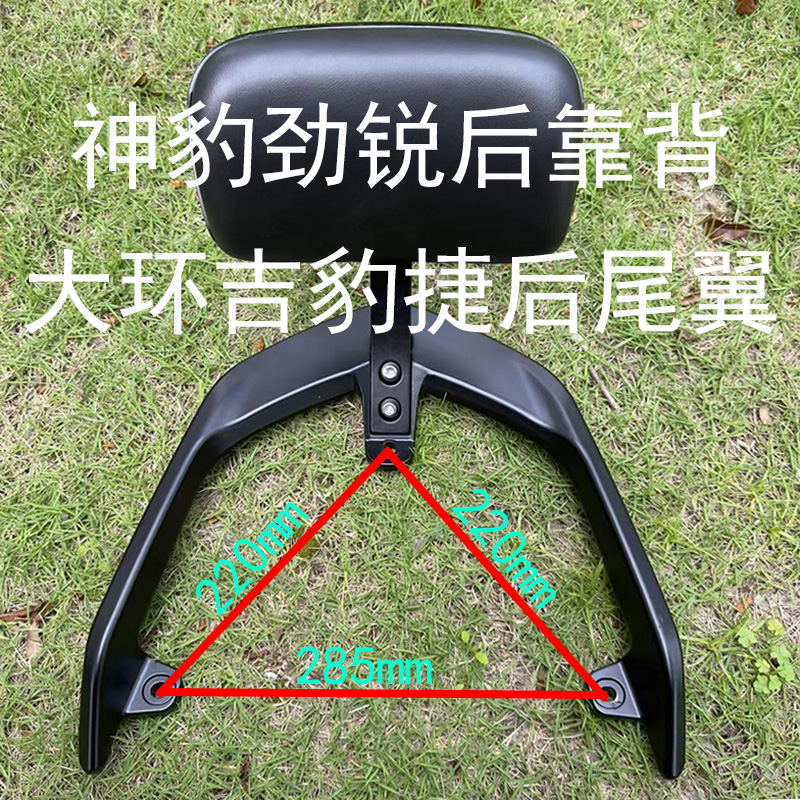 大环吉豹电动车尾翼支架神豹劲锐后靠背绿佳小刀捷后靠椅铝后尾翼