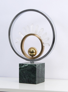 现代简约金属软装饰品摆件客厅玄关柜酒柜书柜电视柜创意个性摆件