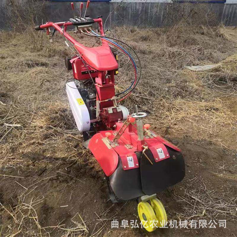 菜园地葱机姜开沟培土机蔬菜药锄材起垄封ODE沟汽多用途油旋耕草