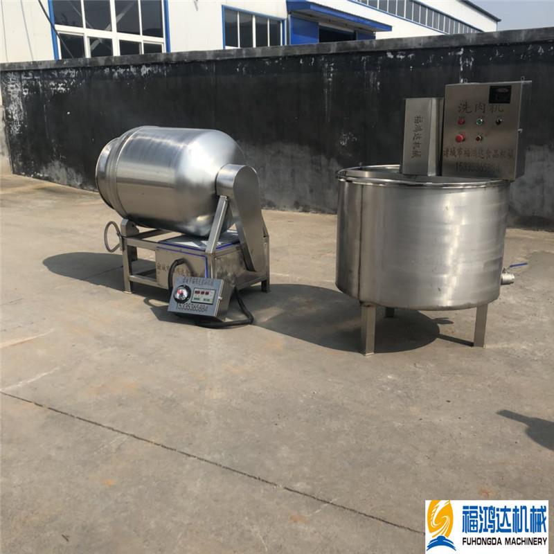鸭肉腌制设备FHD-200猪头肉鸡鸭鹅真空滚揉机