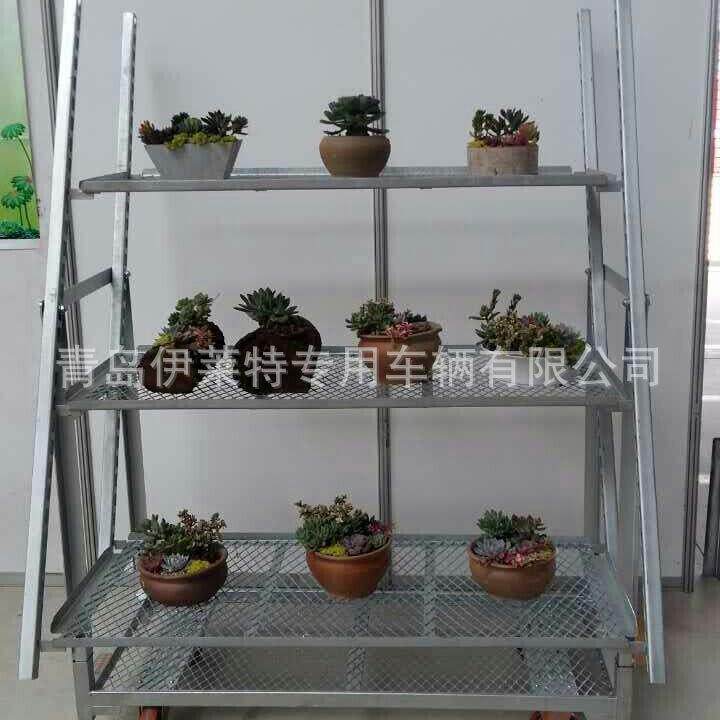 推荐花卉展示车,花店盆栽摆放展览车盆栽鲜花多肉展示可移动架