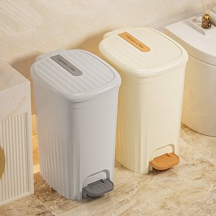 麦德龙厨房垃圾桶家用高级感高颜值客厅带盖大号卫生间厕所脚踏垃
