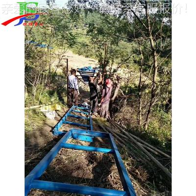 建速筑工地爬山虎上料 提升机611高公斜护坡运料车路 斜坡提升上