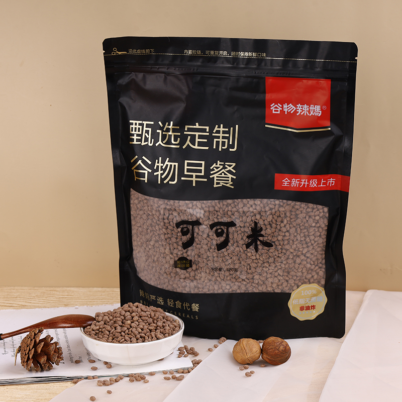 谷物辣妈可可米非油炸