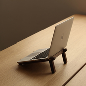 趣物在此乐禔支几 笔记本电脑实木支架增底座散热