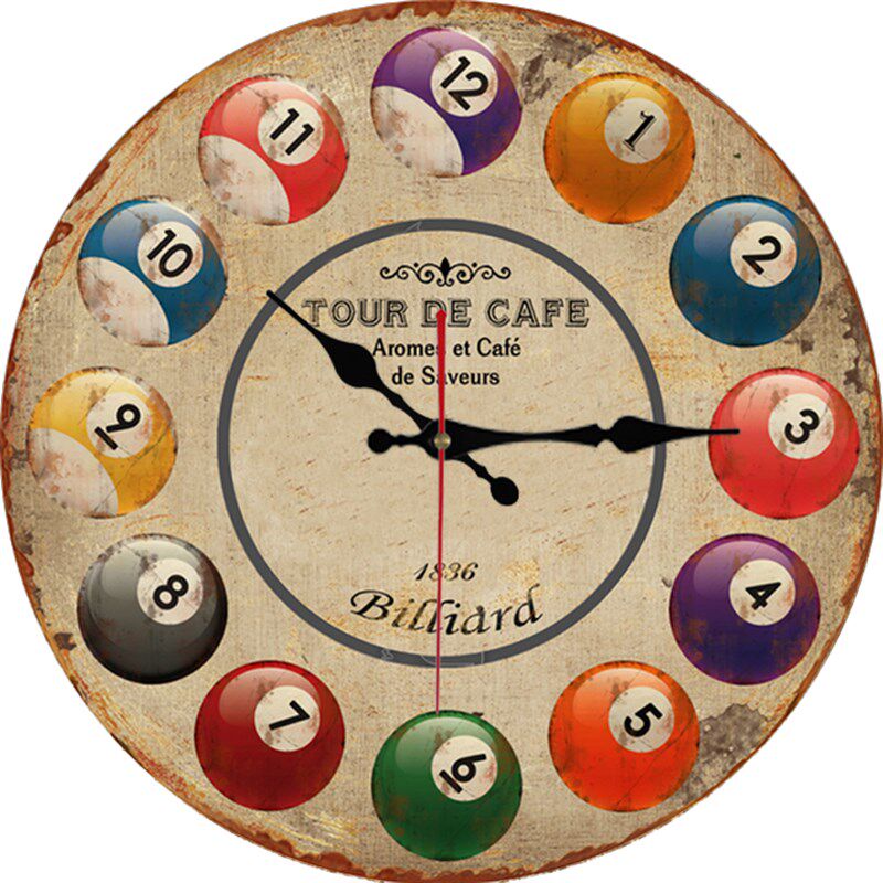 欧式复古静音挂钟挂式壁钟客厅钟表餐厅卧室店铺时钟个性创意挂表