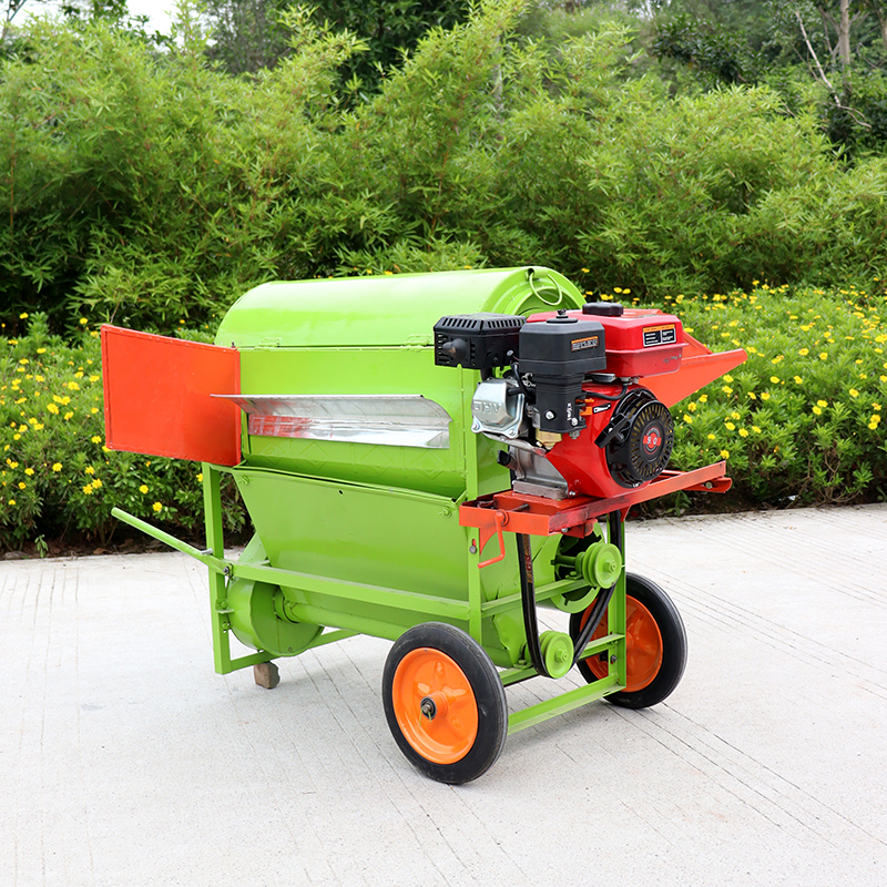 新款水稻风选全喂入水稻脱粒机农用打谷机收稻机家用小型