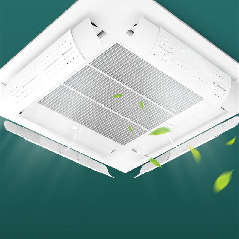 吸顶式空调挡风板中央空调遮风天机四面出防冷气直吹导风板通用