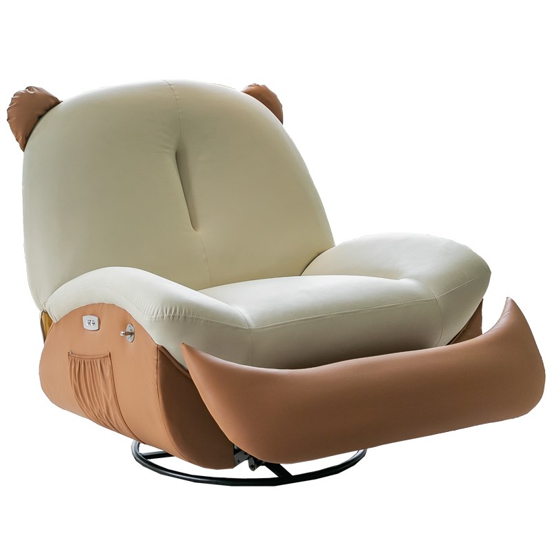 电动单人沙发按摩摇椅小户型奶油风客厅智能休闲懒人沙发可睡可躺