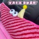 汽车坐垫护腰一体冬季 小怪兽座垫腰靠后排女士儿童坐垫单垫子 四季