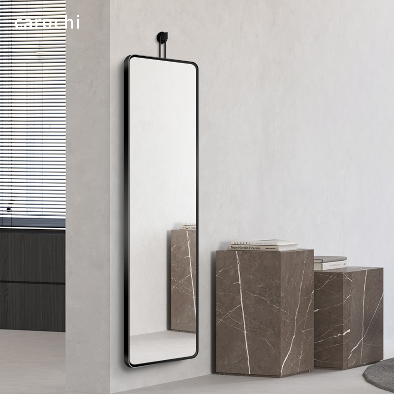 极窄超窄全身镜小户型贴墙挂钩镜子家用试衣镜客厅定制穿衣镜
