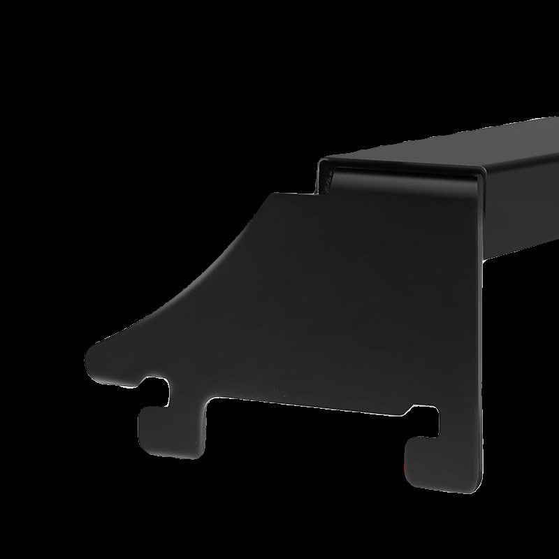 亿标超市货架横梁加厚黑磨砂灰烤漆方管横档粗挂杆标价牌线挂钩