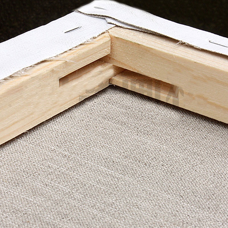 中盛 cm厚细纹纯雨露麻亚麻布框 油画布框油画板 油画丙烯颜料