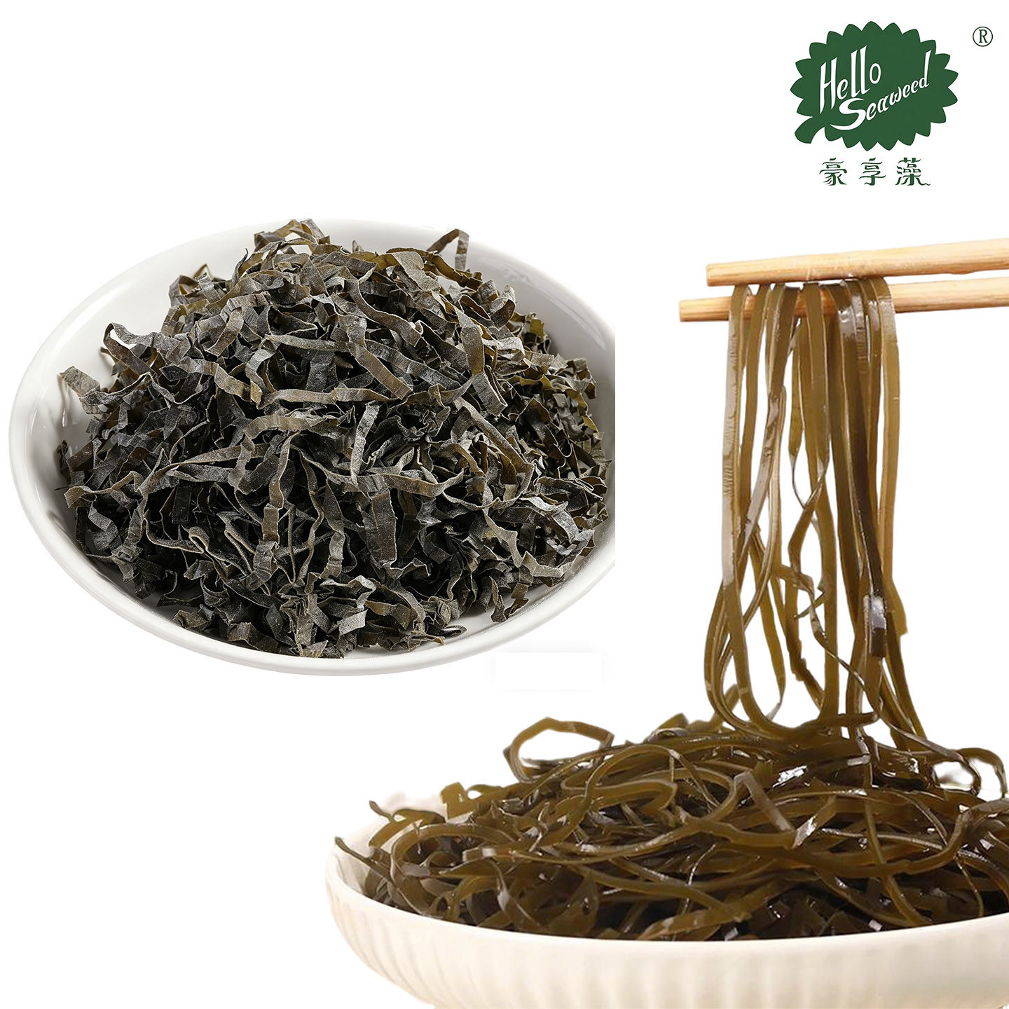 干货横切海带丝豪享藻 100g 袋装日晒泡发率高家庭日常做菜食材