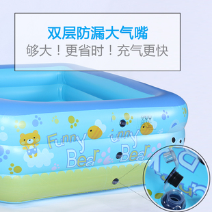 儿童充气游泳池小孩子婴幼宝宝家庭洗澡桶浴盆海洋球游戏围栏