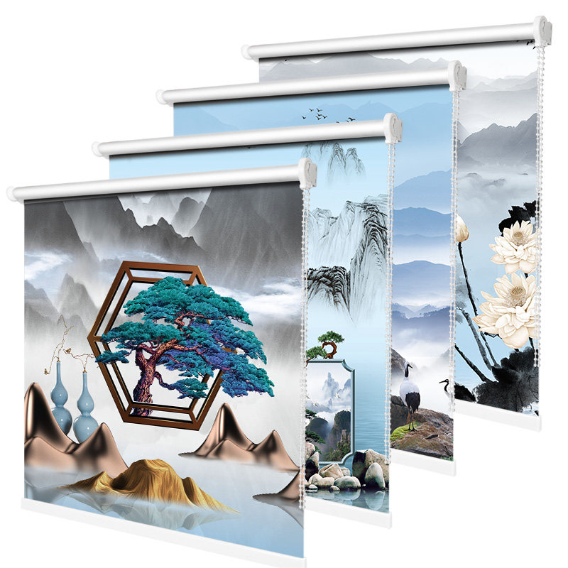 卷帘窗帘免打孔安装新全遮光遮阳升降手卧室卷拉式,居家布艺,卷帘,淘宝优惠券,粉丝福利购,淘宝优惠卷