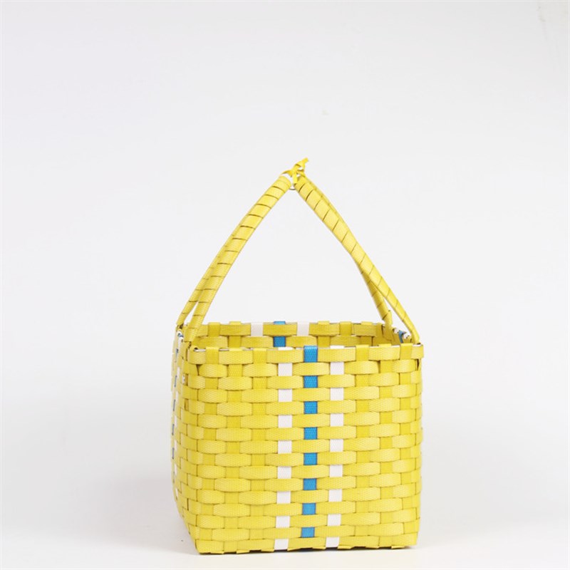 方篮提篮藤编提蓝粽蓝新款纯手工编织环保塑料果篮鸡蛋篮野餐赶海