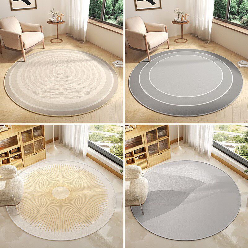 圆形地毯高级感客厅沙发茶几垫子家用卧室书房电脑椅子垫转椅地垫