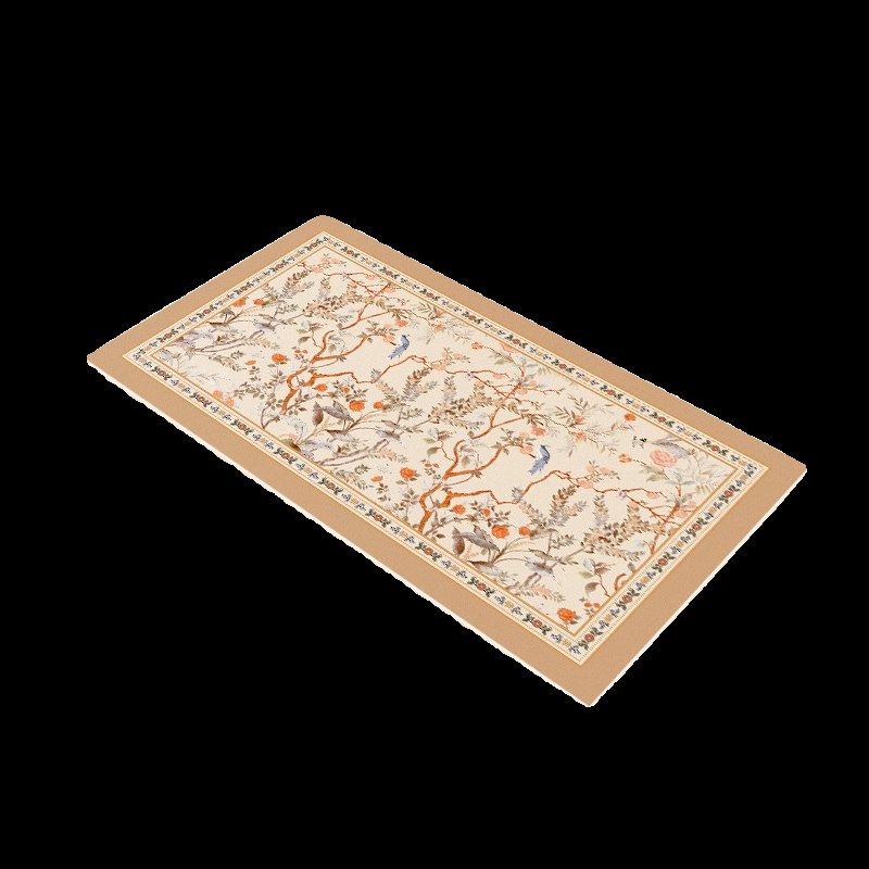 知画中式皮革餐桌垫防水防油防烫免洗桌布隔热耐高温高级感裁剪