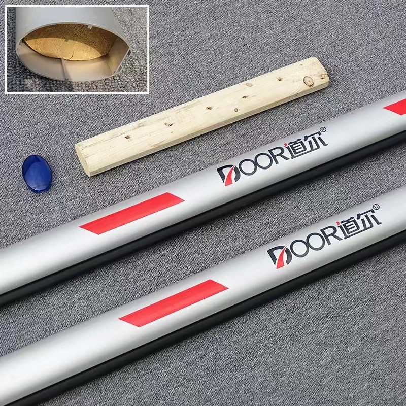 道尔杆7*道尔银色椭圆带胶条门卫栏杆小区升降杆挡杆