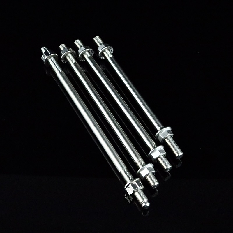 宇斯特M12/M10中轴配螺母220/245/260/290各种规格不锈钢牙顺轴条