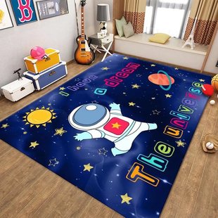 儿童房加厚地毯卧室卡通跳房子爱床边地垫益智游戏垫防滑